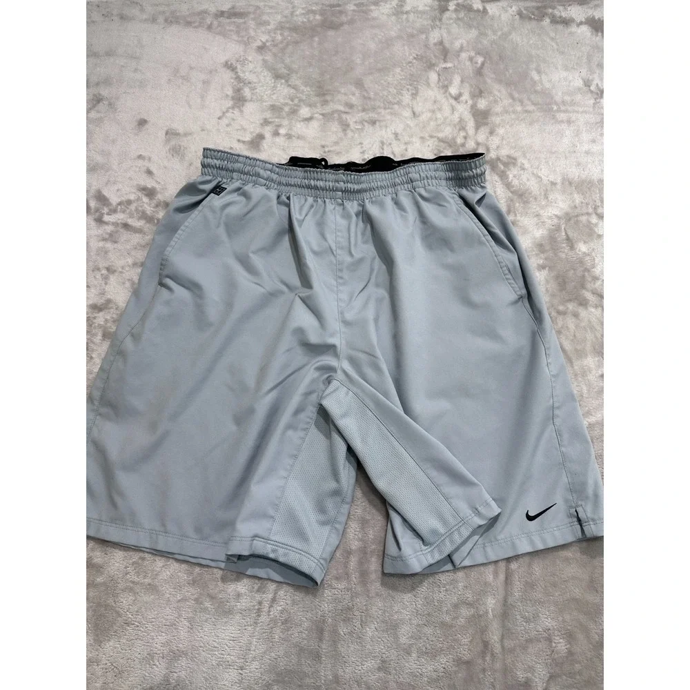 Vintage Nike Court Tennis Shorts Mens Medium Gray Nike FIT Y2K Rare 8.5